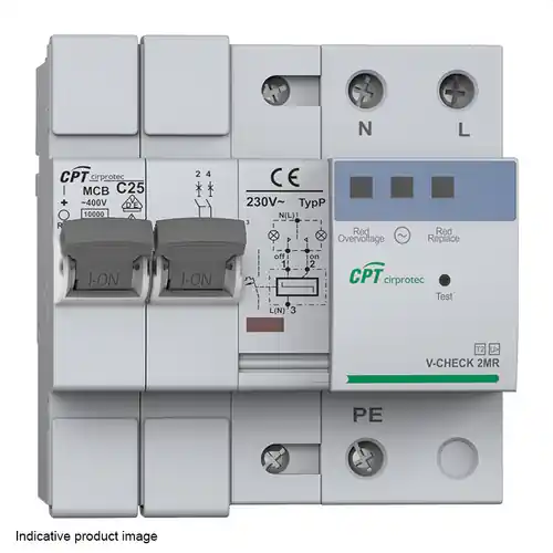 Directo De Fábrica PROTECTOR CONTRA SBT.COMBI.V-CHECK 2MR-10 230/400V P+N CV.C IGA 10A 2 20kA