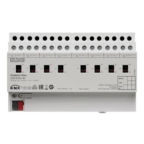 ACTUADOR EMPOTRABLE KNX 8 SALIDAS 16A DIN 8 MÓDULOS Favorito De Clientes