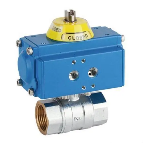 Barato VÁLVULA ESFERA 2 PIEZAS ACTUADOR SIMPLE EFECTO GNP44/S4 1"