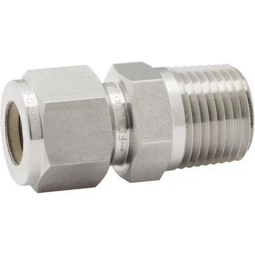 Alta Calidad CONECTOR ROSCA M BSPT TUBO 1/4x1/4" INOXIDABLE