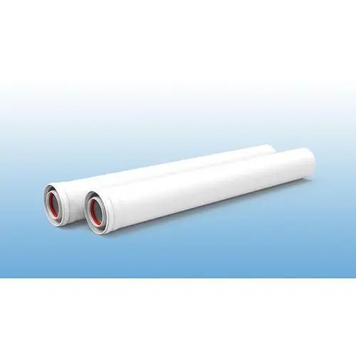 TUBO CHIMENEA COAXIAL M-H DIÁMETRO 80 125x2000mm ALUMINIO BLANCO Más Vendido