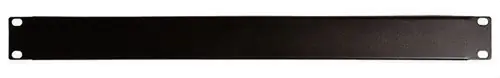PANEL FRONTAL 1U RACK 19" 483x44,5mm NEGRO Disponible Ahora