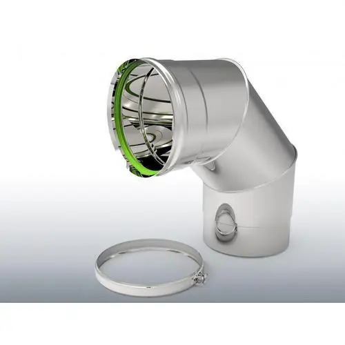 CODO DIÁMETRO 180 90º PARED SIMPLE INOXIDABLE 316 Disponible Ahora