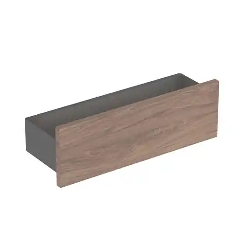 Envío Exprés ESTANTE DE PARED SMYLE 45cm CUERPO MATE/LAVA FRONTAL MADERA NOGAL