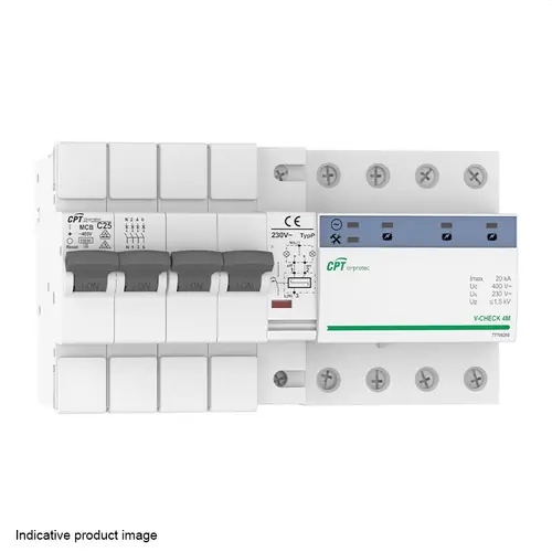 PROTECTOR CONTRA SBT.COMBI.V-CHECK 4MR-10 230/400V 3P+N CV.C IGA 10A 2 20kA Imprescindible (Must-Have)