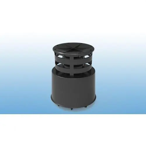 Barato TERMINAL COAXIAL VERTICAL CORTO 80/125mm PVC NEGRO