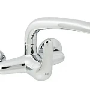 Bestseller MONOMANDO FREGADERO MURAL 15cm SIGMA CAÑO CORTO CROMO
