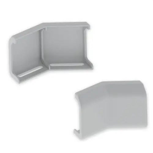 A Buen Precio UNIÓN ESQUINA PLANA GRIS RAL7038 100 U48X
