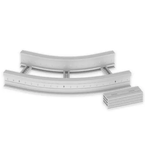Gran Oferta CURVA PLANA DE 45º 135x400 R600 U23X GRIS RAL7035