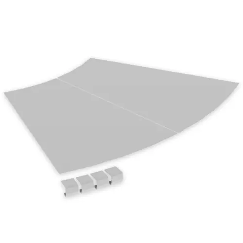 TAPA CURVA PLANA DE 45° 67 600 R600 U48X GRIS RAL7035 Precio Rebajado