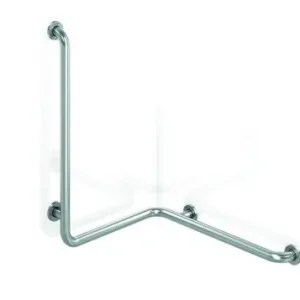 Alta Calidad BARRA PARED 3 BRAZOS IZQUIERDA INOXIDABLE SATINADO
