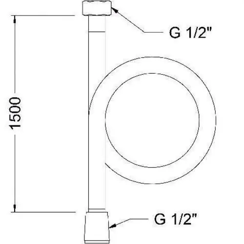 Barato FLEXO H 1/2" H 1/2" 1,5mm CROMADO
