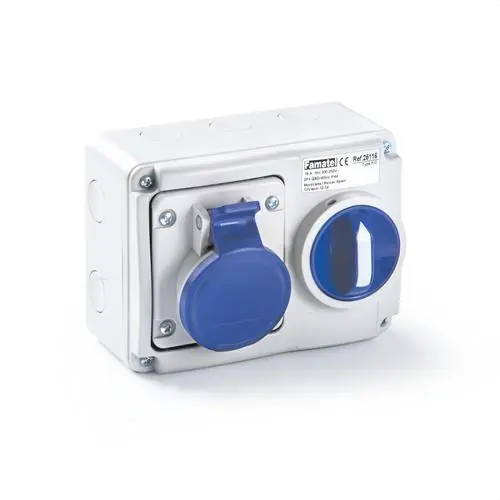 A Buen Precio BASE INTERBLOCANTE SUPERFICIE HORIZONTAL T16 230V IP44 3P+N